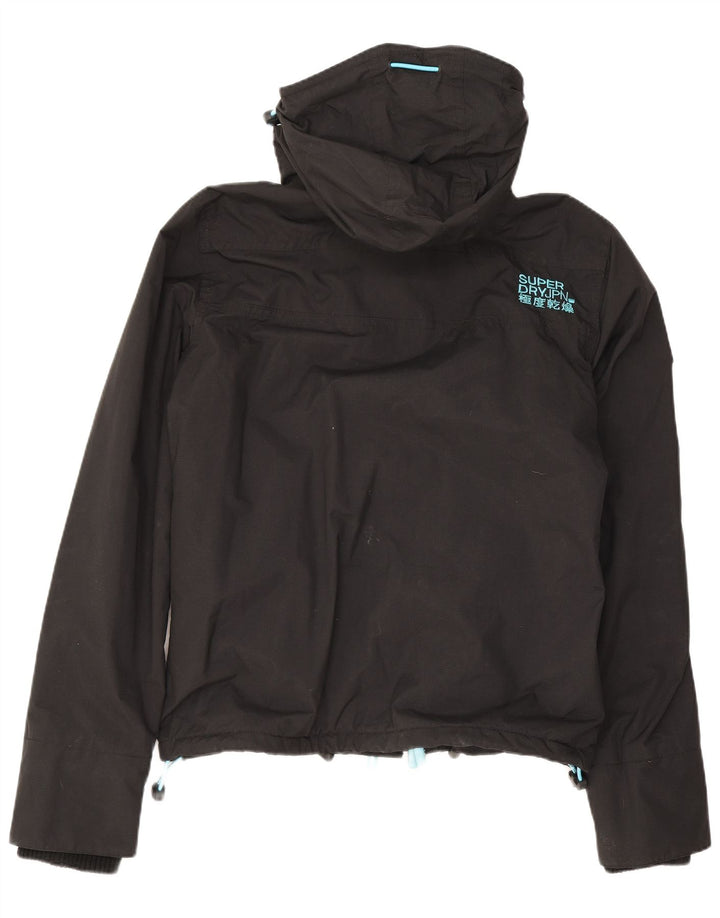 Superdry Herren Windcheater Kapuzen-Windjacke UK 38 Medium Schwarz