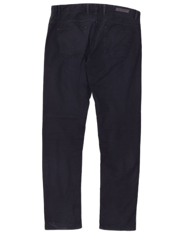 Massimo Dutti Herren Slim Fit Freizeithose EU 42 Large W32 L31 Marineblau