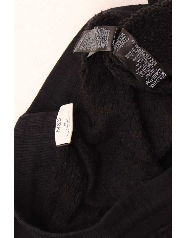 Marks & Spencer Herren-Trainingshose, Jogginghose, mittelschwarz, Baumwolle