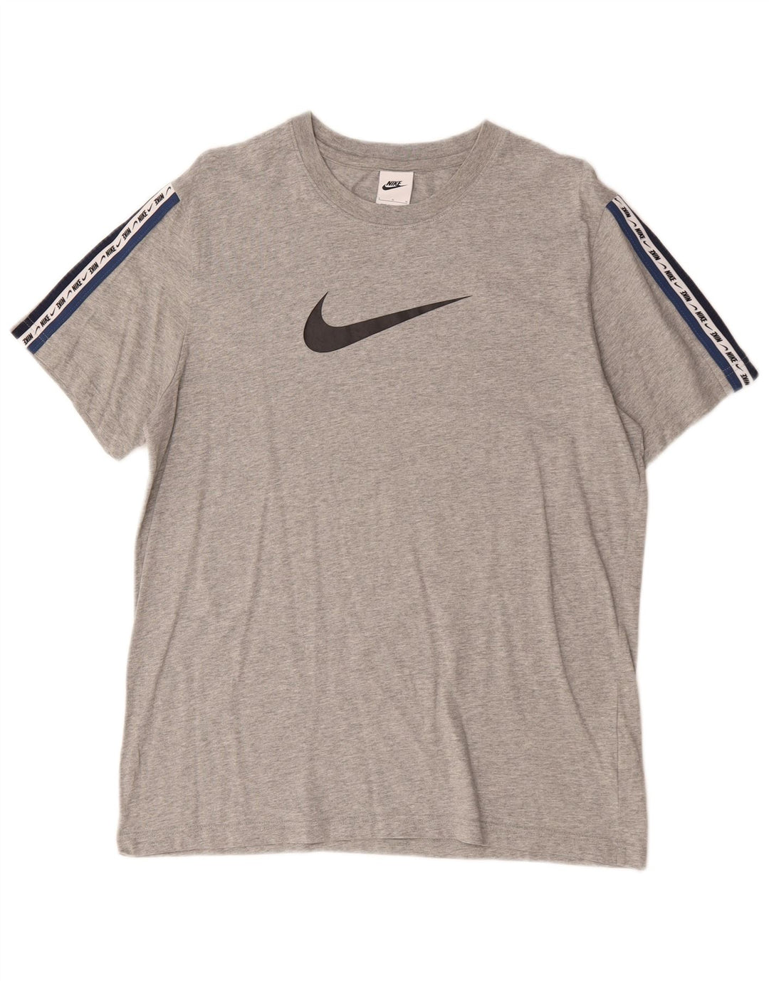 Nike Herren-T-Shirt mit Grafik, Größe L, aus grauer Baumwolle