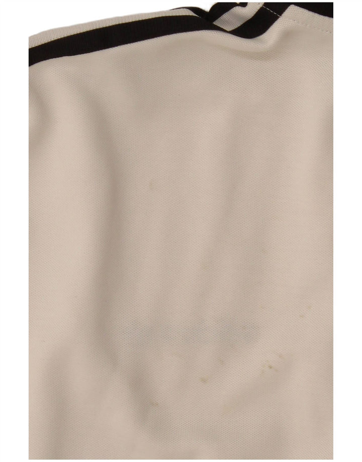 Adidas Herren-Trainingsanzug-Top-Jacke, groß, weiße Colourblock-Baumwolle