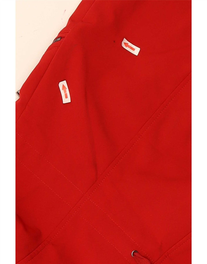 French Connection Damen-Regenjacke mit Kapuze, reguläre Passform, UK 14, Größe L, Rot