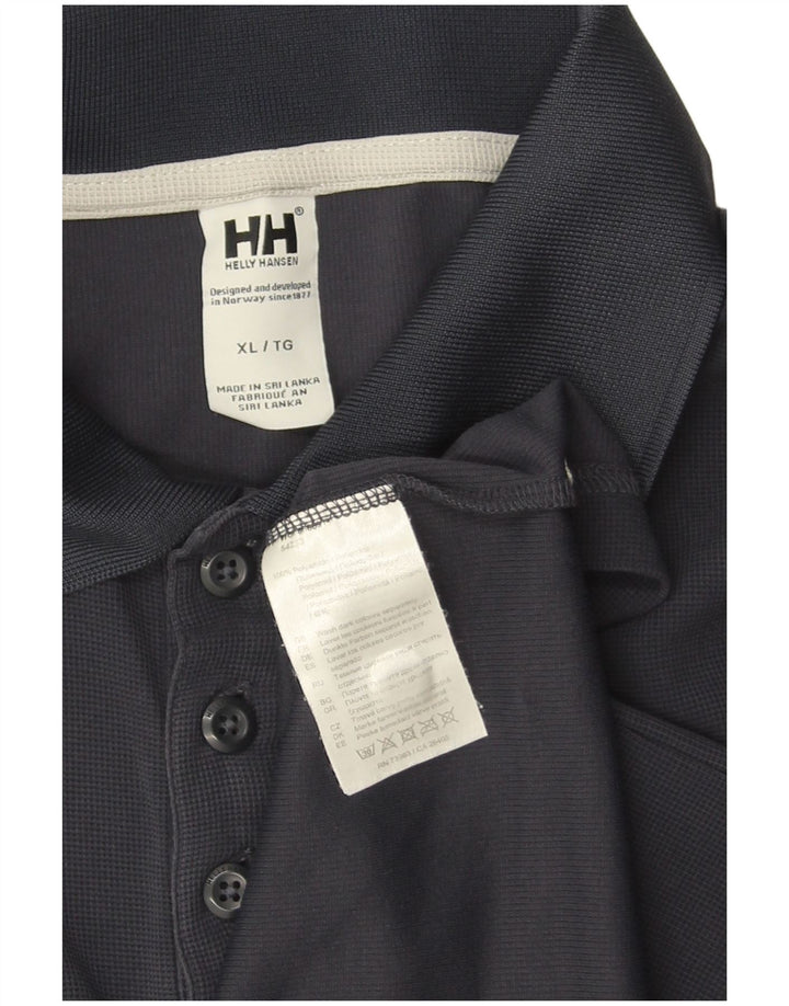HELLY HANSEN Herren Poloshirt XL Marineblau Polyamid