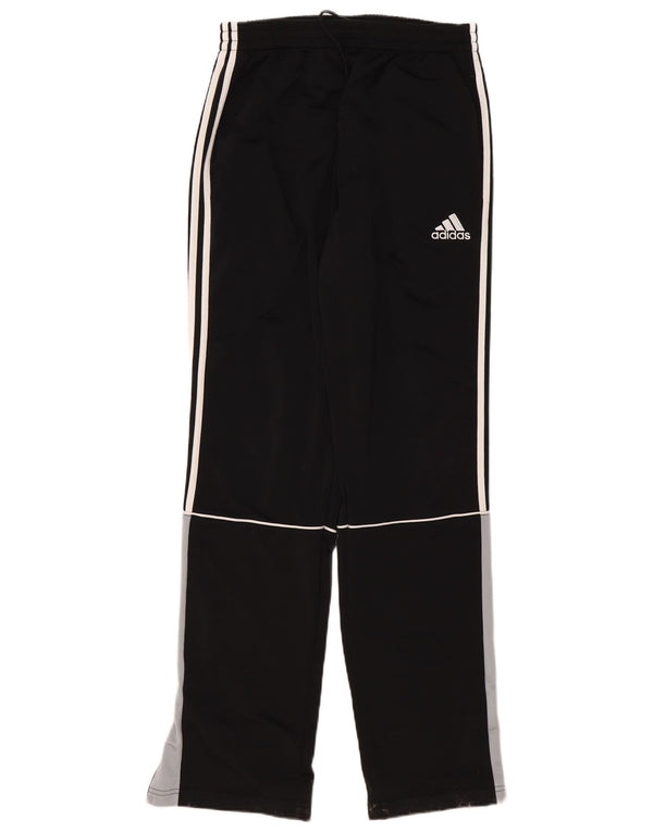 Adidas Herren-Trainingshose UK 40/42 Mittelschwarzes Colourblock-Polyester