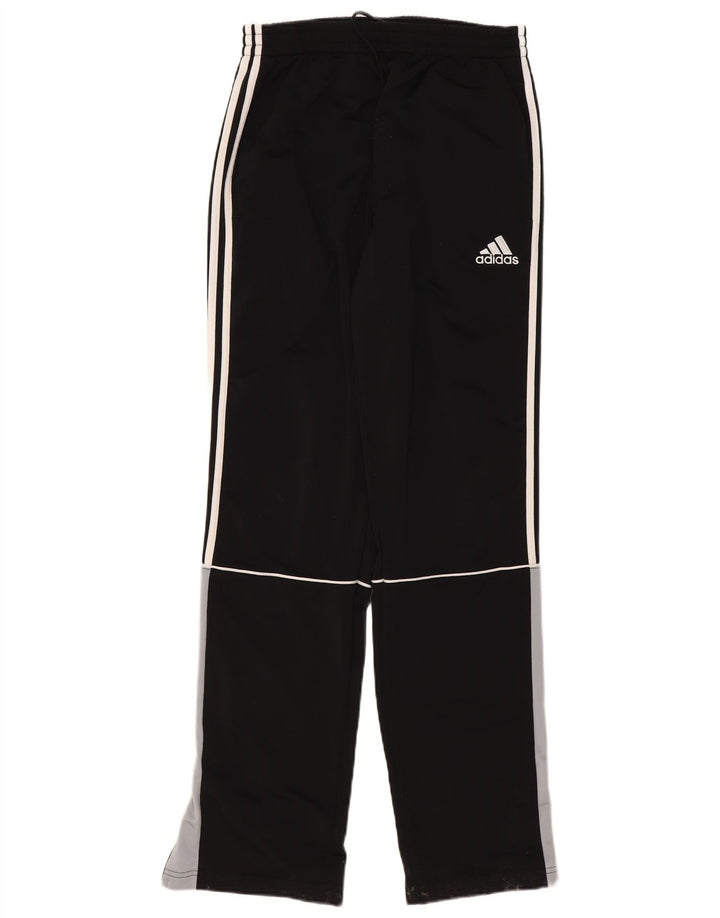Adidas Herren-Trainingshose UK 40/42 Mittelschwarzes Colourblock-Polyester