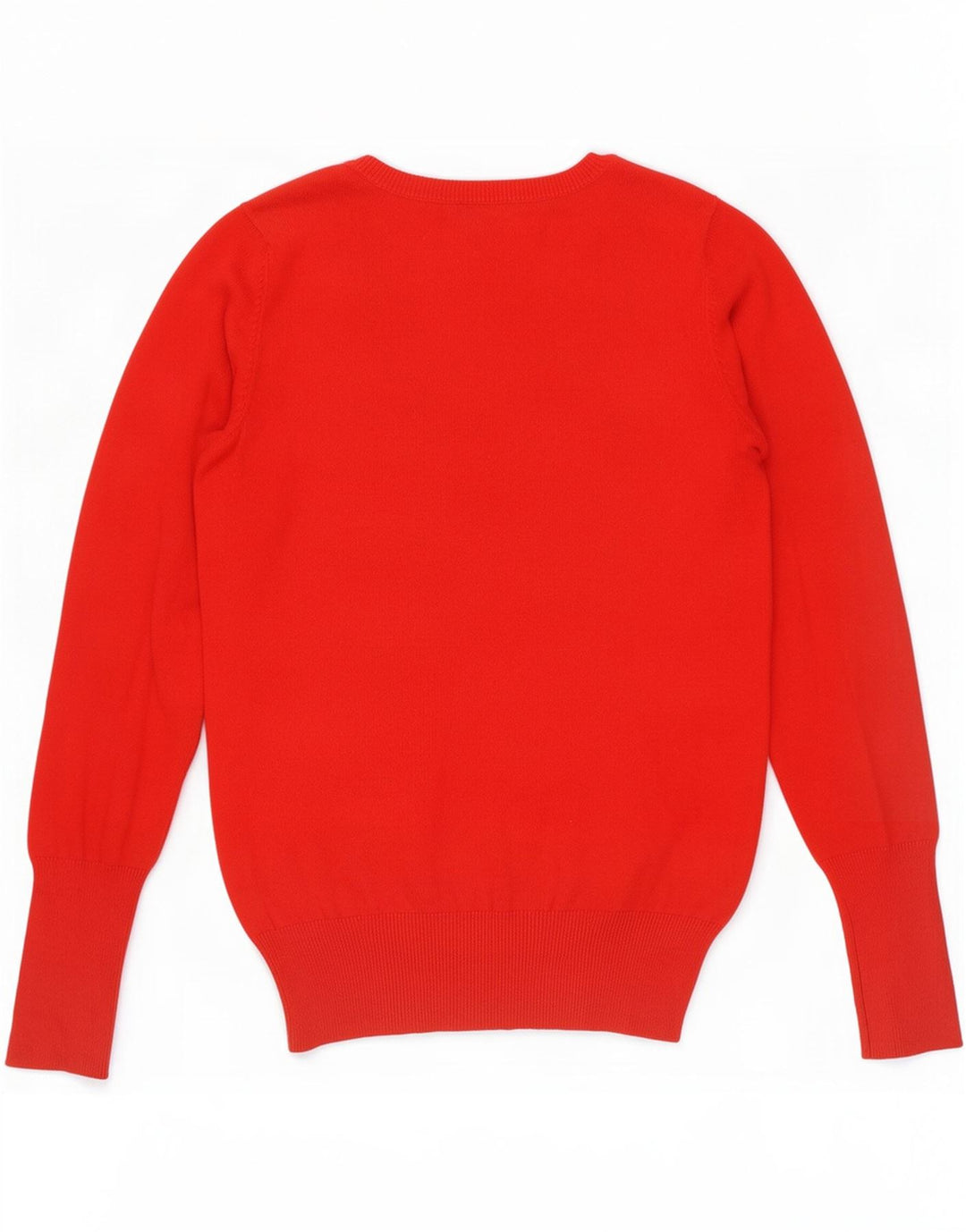 Zara Damen-Pullover mit V-Ausschnitt, Gr. 12, mittelrot