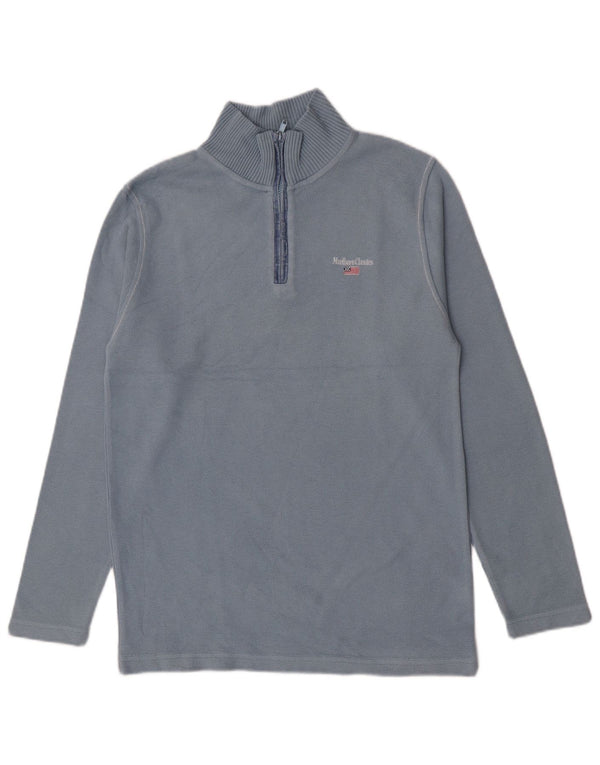 Marlboro Classics Jungen-Pullover mit Reißverschluss am Hals, 15–16 Jahre, Größe L, Blau