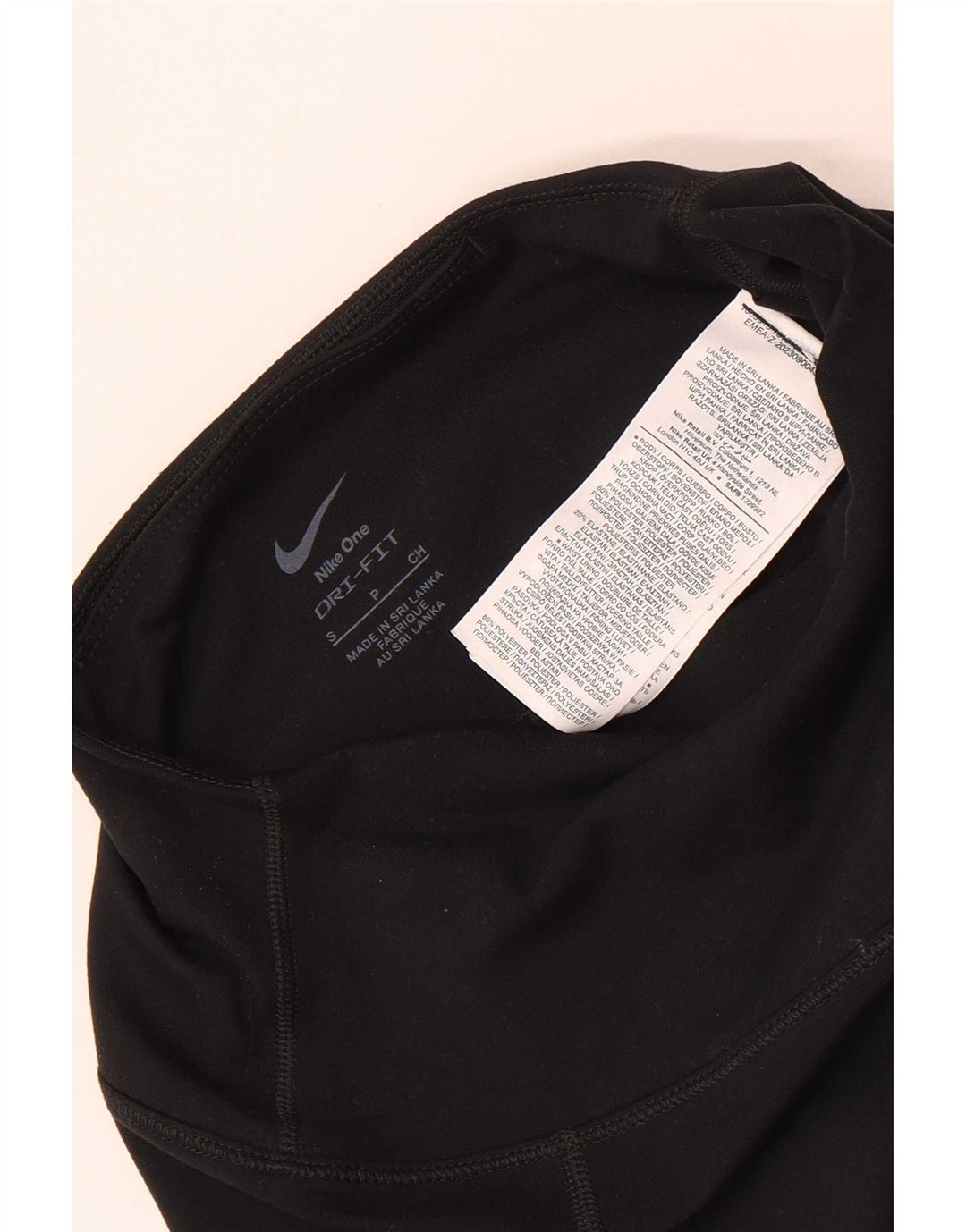 Nike Damen Dri Fit Graphic Leggings UK 8 Small Schwarz Polyester