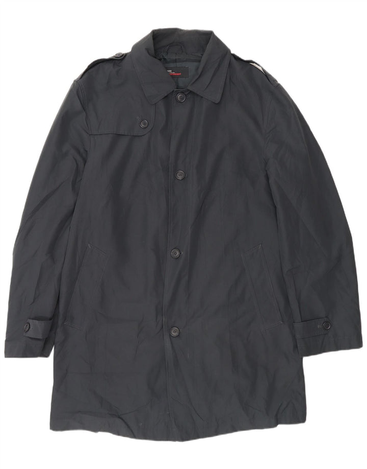 Marks & Spencer Herren Trenchcoat UK 38/40 Mittelschwarzes Polyester