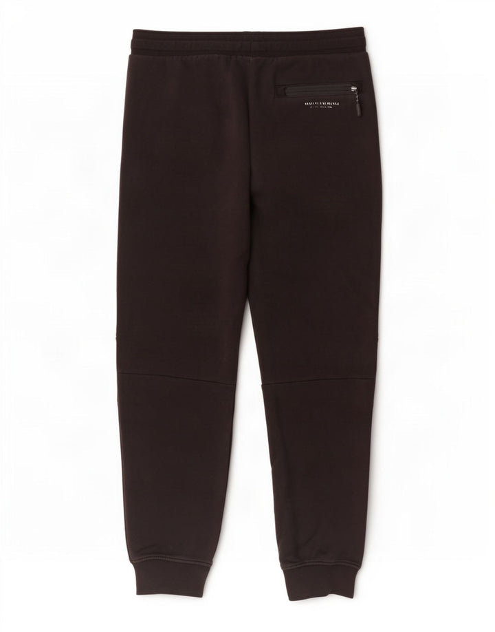 Armani Exchange Herren-Trainingshose, Jogginghose, Größe S, schwarze Baumwolle