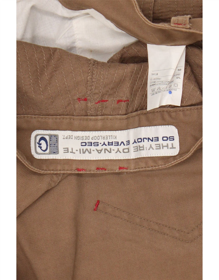 Killer Loop Herren-Bermudashorts IT 50 Large W38 Beige Baumwolle
