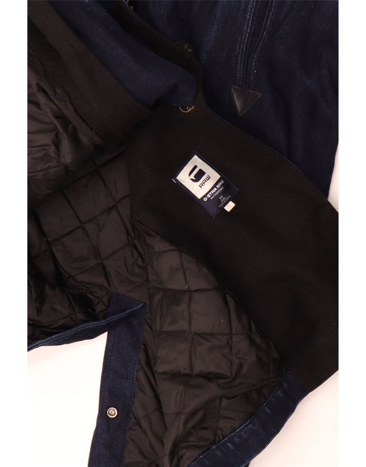 G-Star Raw Herren-Jeansmantel, zweireihig, UK 40, Größe L, Marineblau, Baumwolle