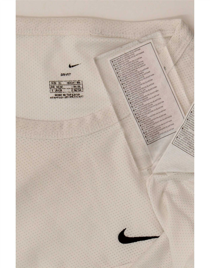 Nike Herren Dri Fit T-Shirt Top UK 45/47 XL Weiß Polyester