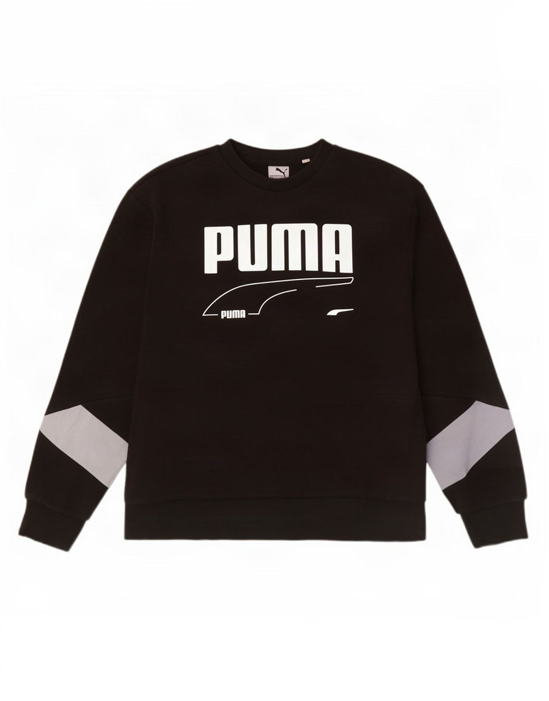 Puma Herren Graphic Sweatshirt Pullover XL Schwarz Colourblock Baumwolle