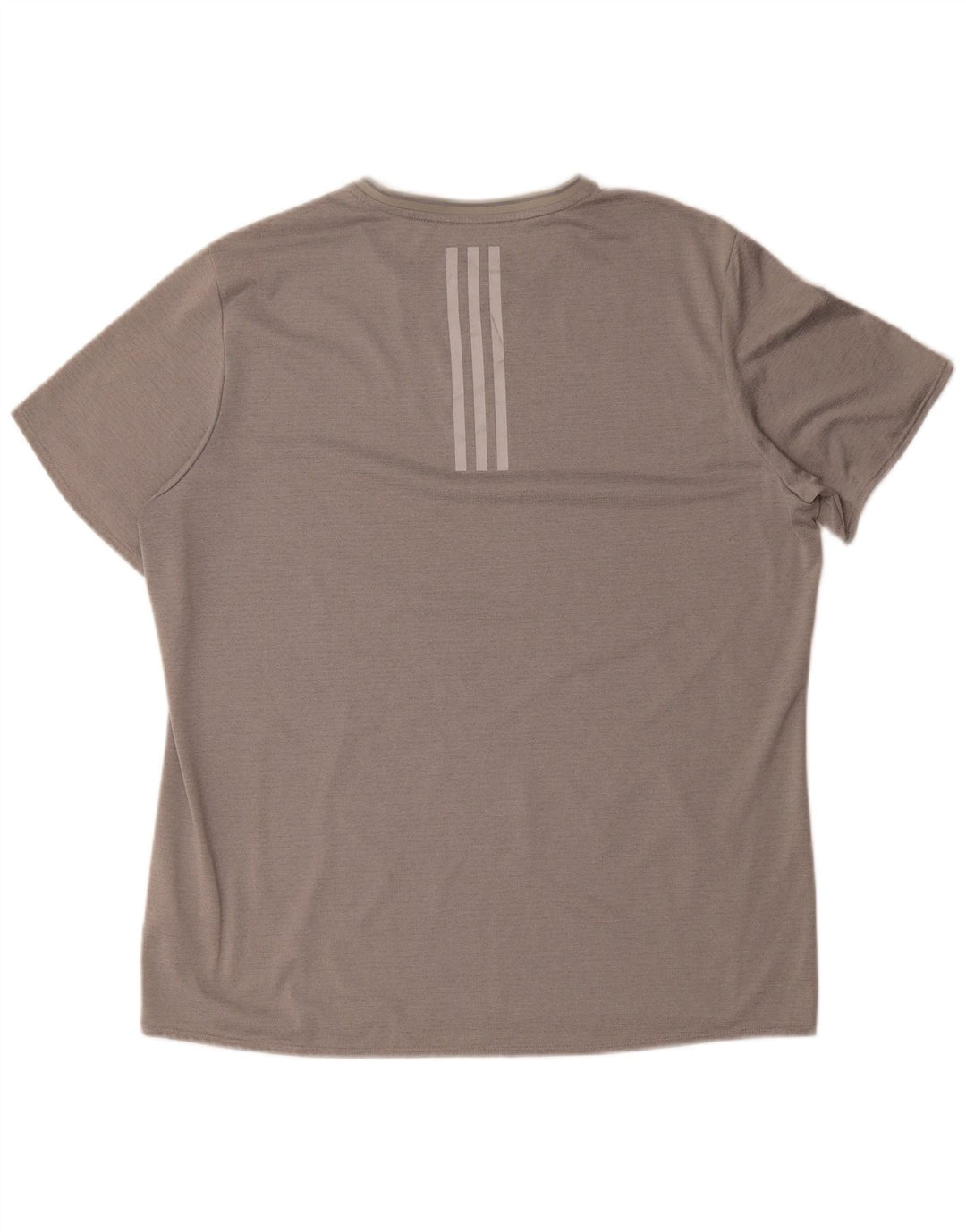 Adidas Herren Lauf-T-Shirt Top XL grau gestreift Polyester