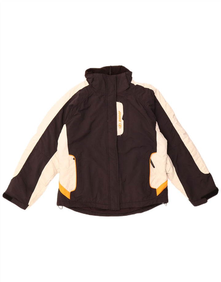 ZIENER Damen-Skijacke, EU 40, mittelschwarz, Colourblock-Polyamid