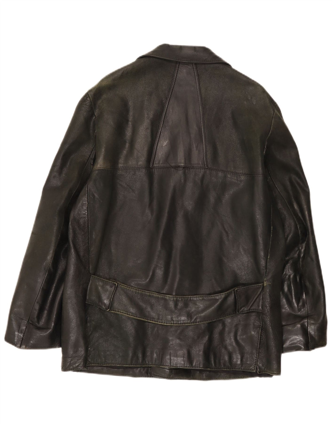 Vintage Herren Lederjacke UK 38 Medium Schwarz