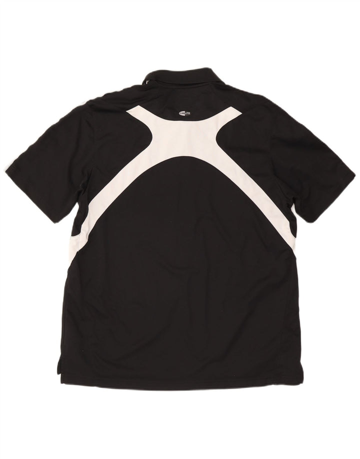 Adidas Herren Climalite Poloshirt XL Schwarz Colourblock Polyester