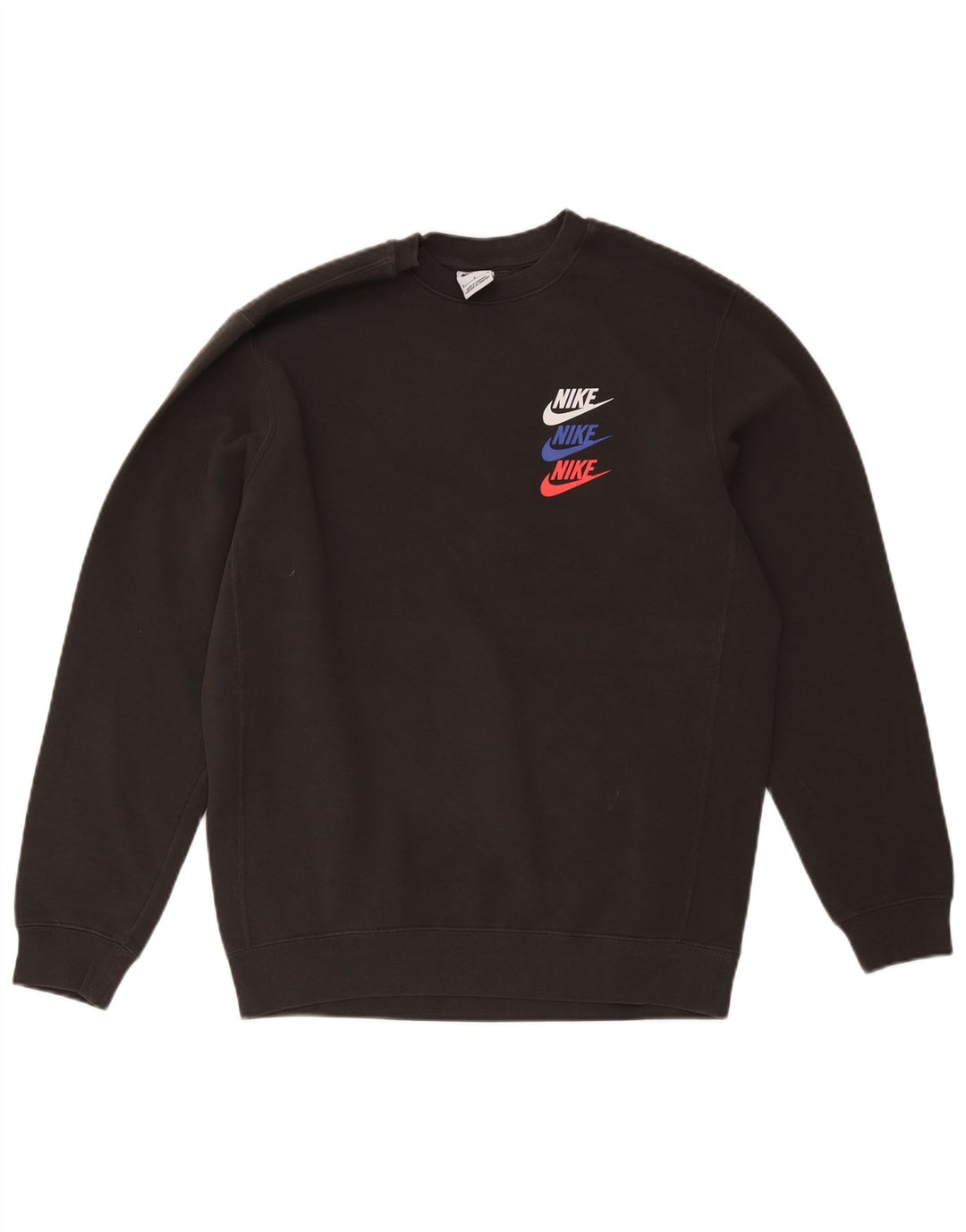 Nike Herren-Sweatshirt mit Grafik, Mittelschwarzes Polyester