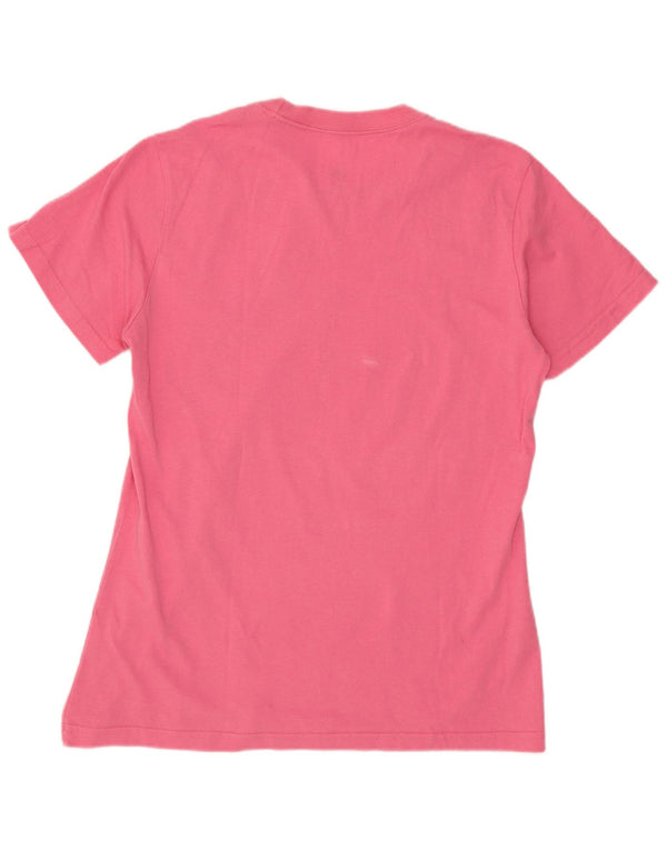 Adidas Damen Graphic T-Shirt Top UK 12/14 Mittelrosa