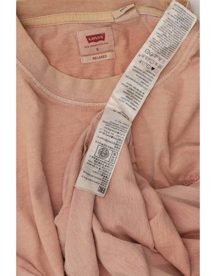 Levi's Herren Relaxed T-Shirt Top Small Rosa Baumwolle