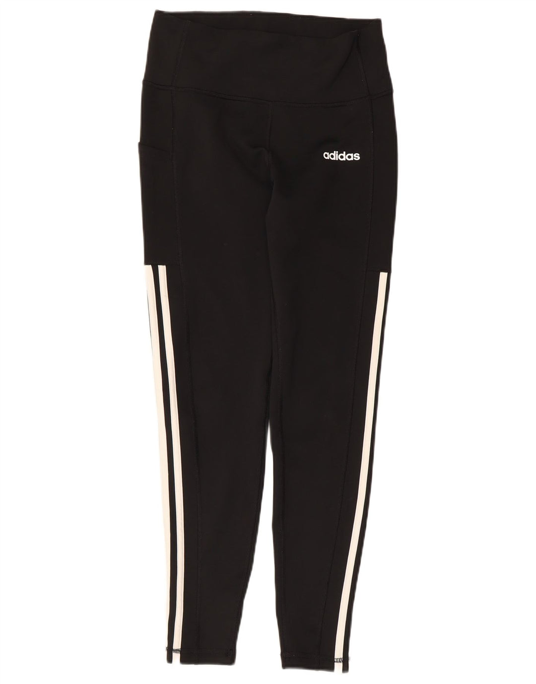 Adidas Damen Climalite Leggings UK 12/14 Medium Schwarz Polyester