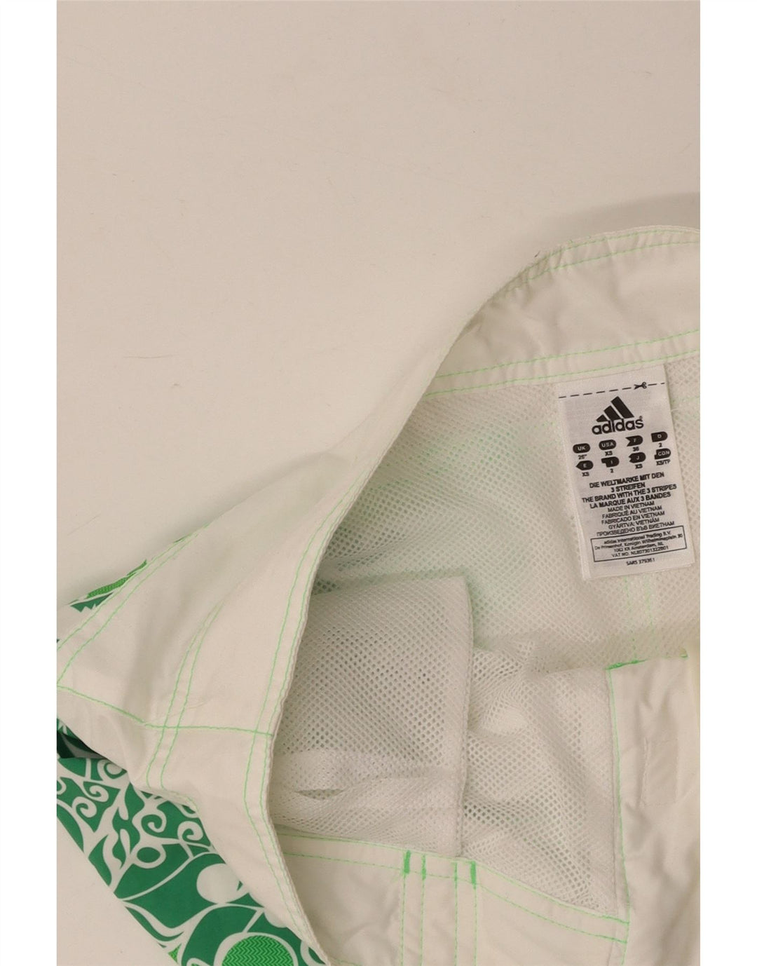 ADIDAS Herren Badeshorts XS Weiß Paisley Polyester