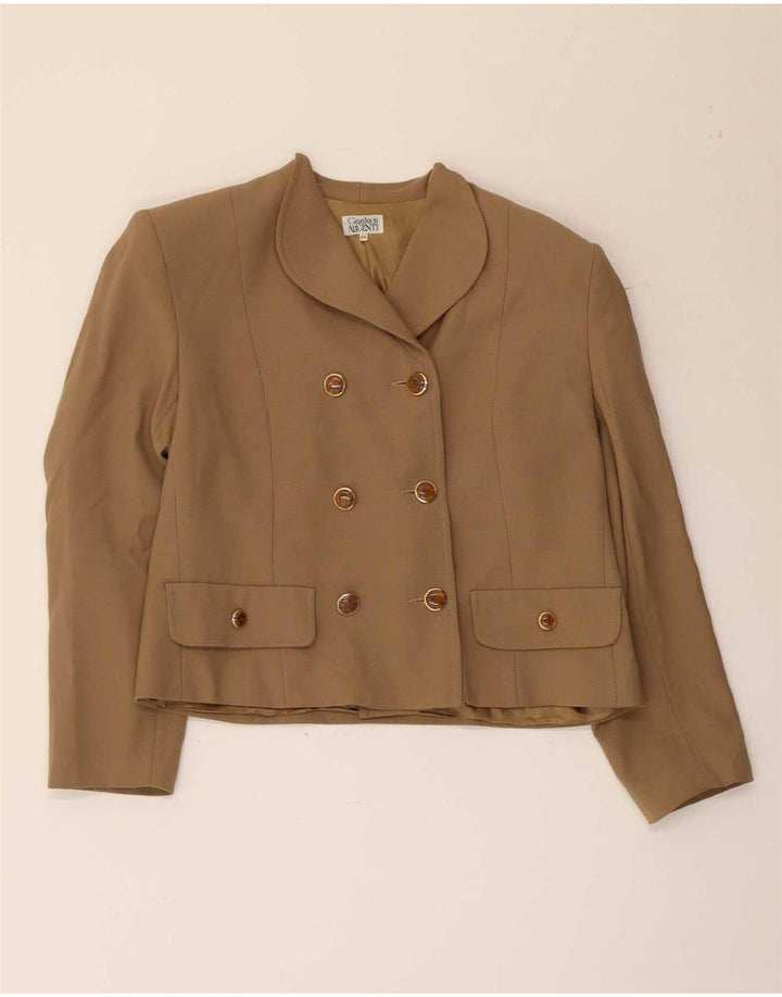 Vintage Damen Zweireihiges 2-teiliges Rockset IT 44 Medium W30 Braun