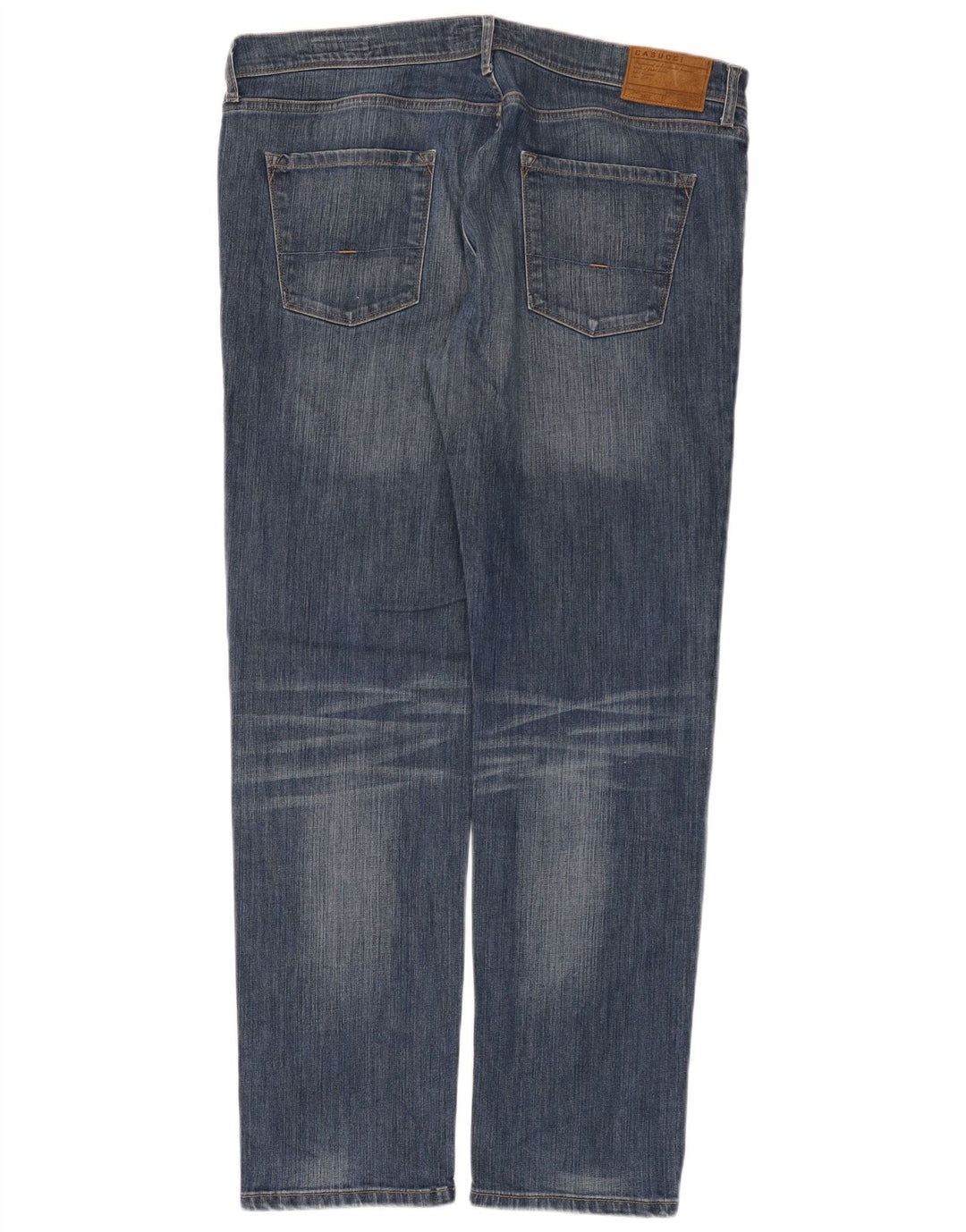 Casucci Herren Straight Jeans W42 L32 Blaue Baumwolle