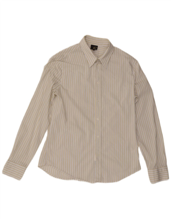 Just Cavalli Herrenhemd 3XL Weißer Nadelstreifen