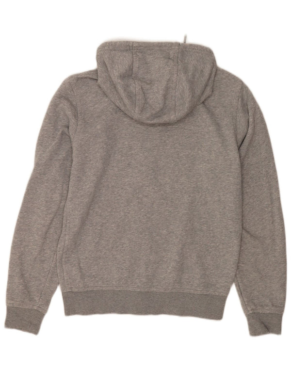Nike Herren-Kapuzenpullover mit Reißverschluss, klein, grau gefleckte Baumwolle