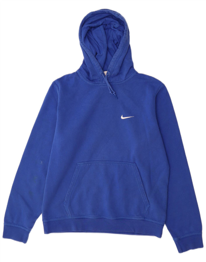 Nike Herren Kapuzenpullover aus mittelblauer Baumwolle