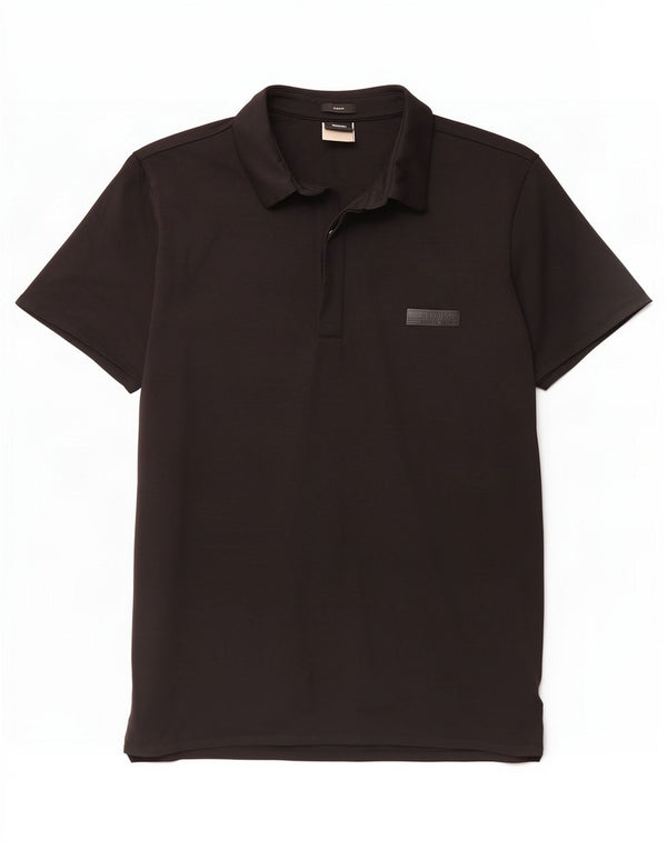 Hugo Boss Herren Slim Fit Poloshirt Medium Schwarz Polyamid