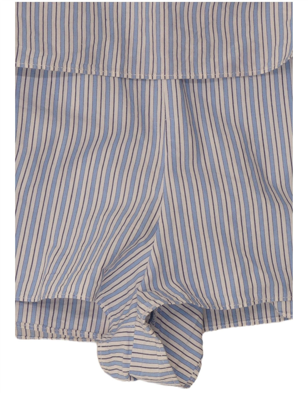 ZARA Damen Playsuit mit 3/4-Ärmeln, UK 10, Größe S, blau gestreift