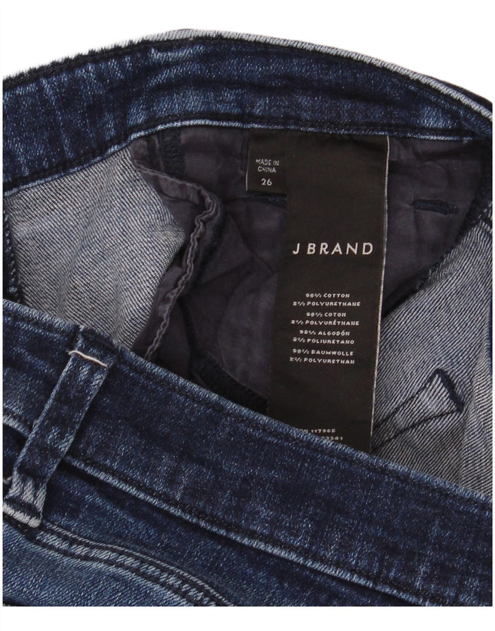 J Brand Damen Slim Jeans W26 L27 Blaue Baumwolle