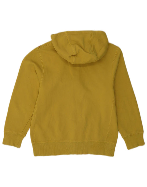 Nike Mädchen-Kapuzenpullover mit grafischem Reißverschluss, 10–11 Jahre, mittelgelbe Baumwolle