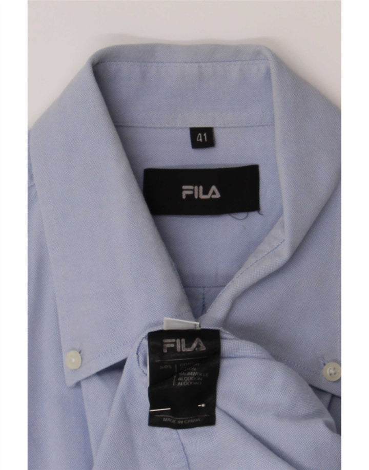 Fila Herrenhemd Größe 41 Große blaue Baumwolle