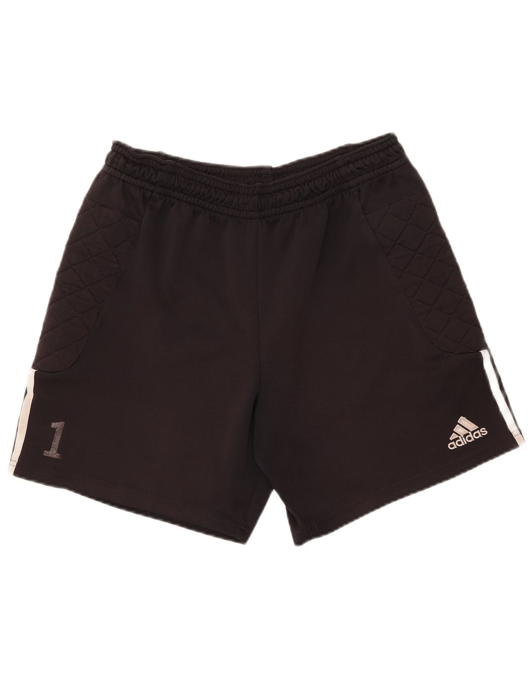 Adidas Herren Climalite Sport Shorts Mittelschwarz gestreift Polyester