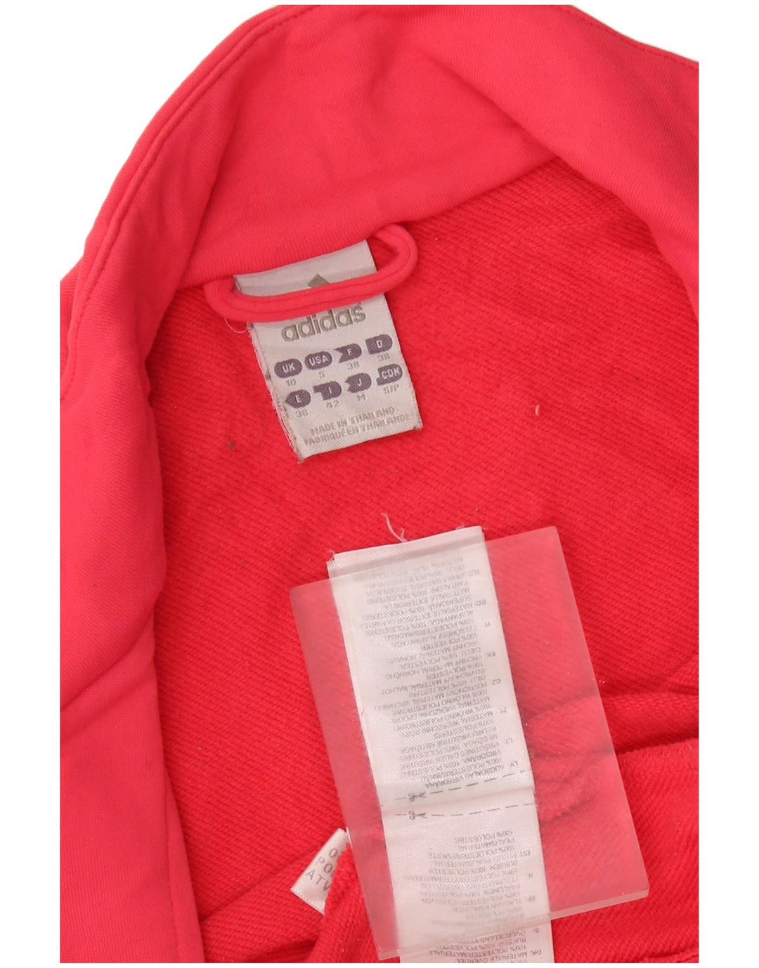 ADIDAS Damen Trainingsanzug Top Jacke UK 10 Small Pink Polyester