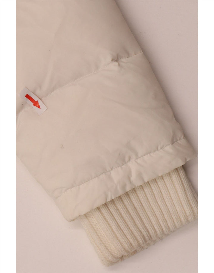 Phard Damen-Jacke mit Kapuze, gepolstert, UK 14, mittelweißes Nylon