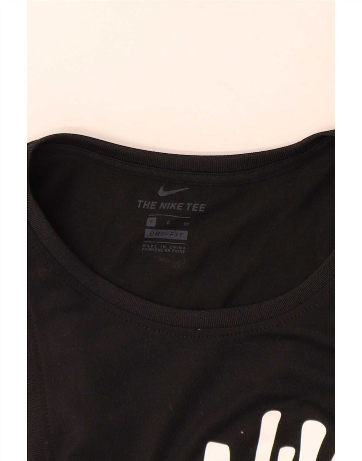 Nike Damen Graphic Vest Top UK 10 Small Schwarz