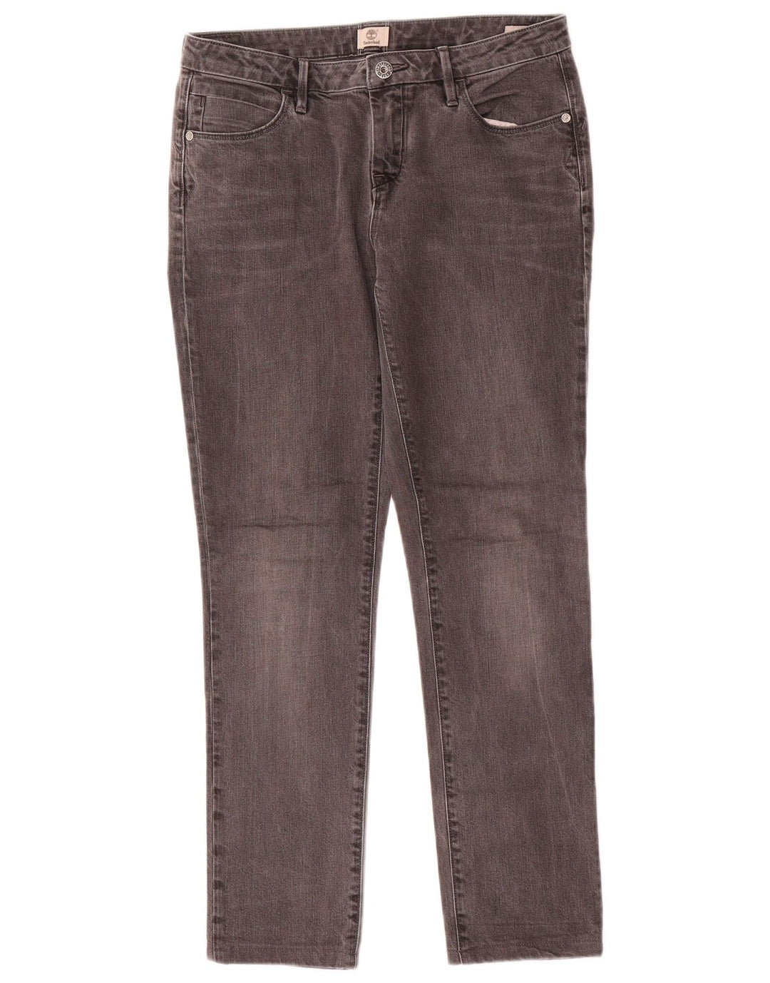 Timberland Damen Slim Jeans W27 L27 Graue Baumwolle