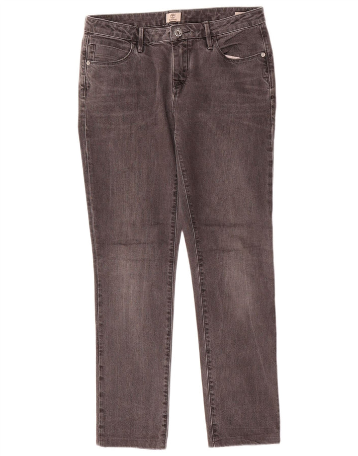 Timberland Damen Slim Jeans W27 L27 Graue Baumwolle