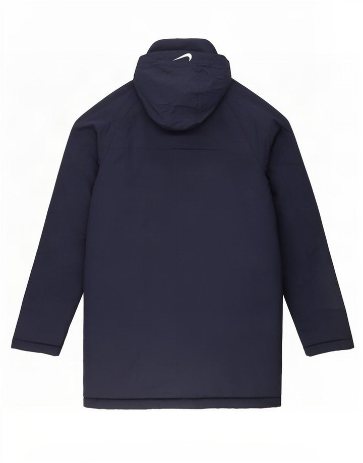 Nike Herren-Mantel mit Kapuze, gepolstert, Größe 40, Marineblau, Polyester