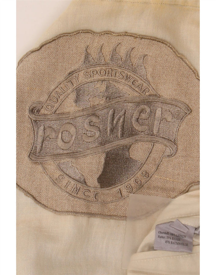 Rosner Herren Bomberjacke EU 52 XL Beige Leinen
