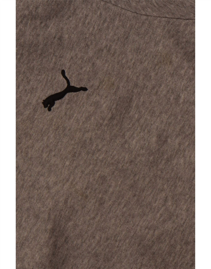 PUMA Herren Kapuzenpullover mittelgraue Baumwolle