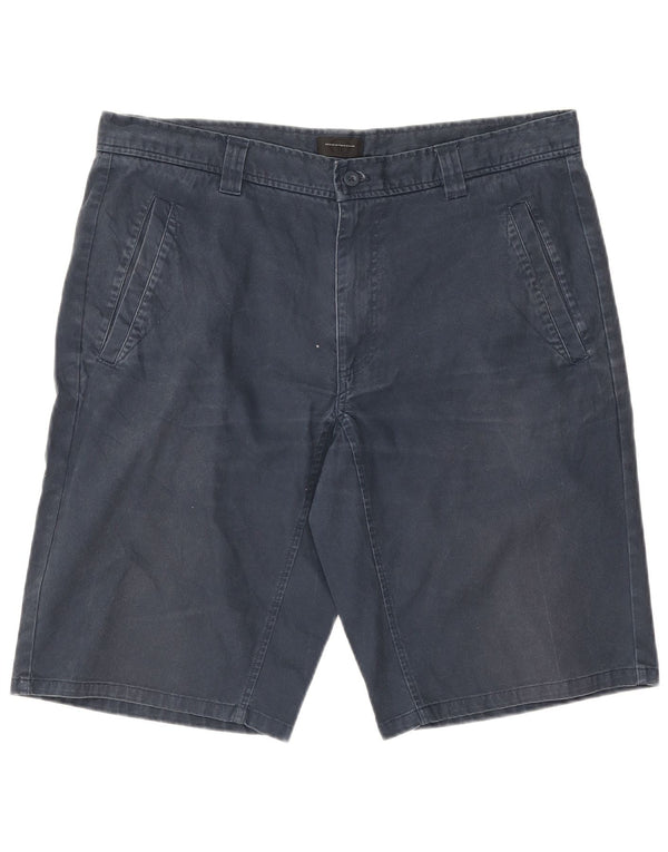 Sergio Tacchini Herren Chinoshorts EU 48 Medium W36 Marineblaue Baumwolle