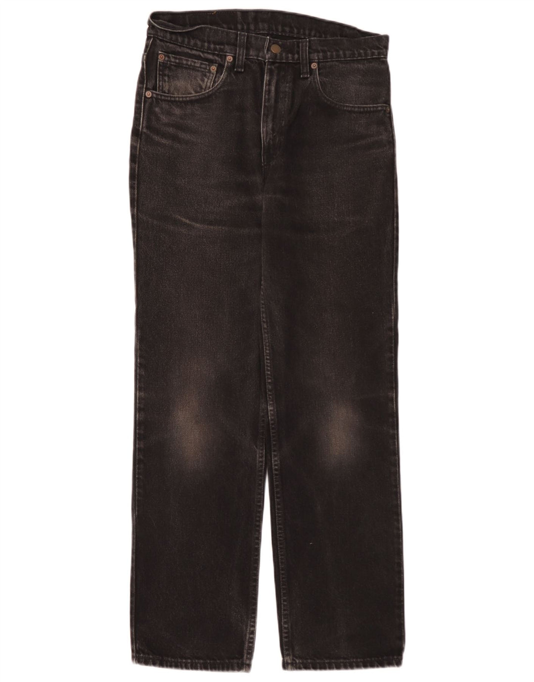 Levi's Herren 516 Straight Jeans W32 L30 Schwarze Baumwolle