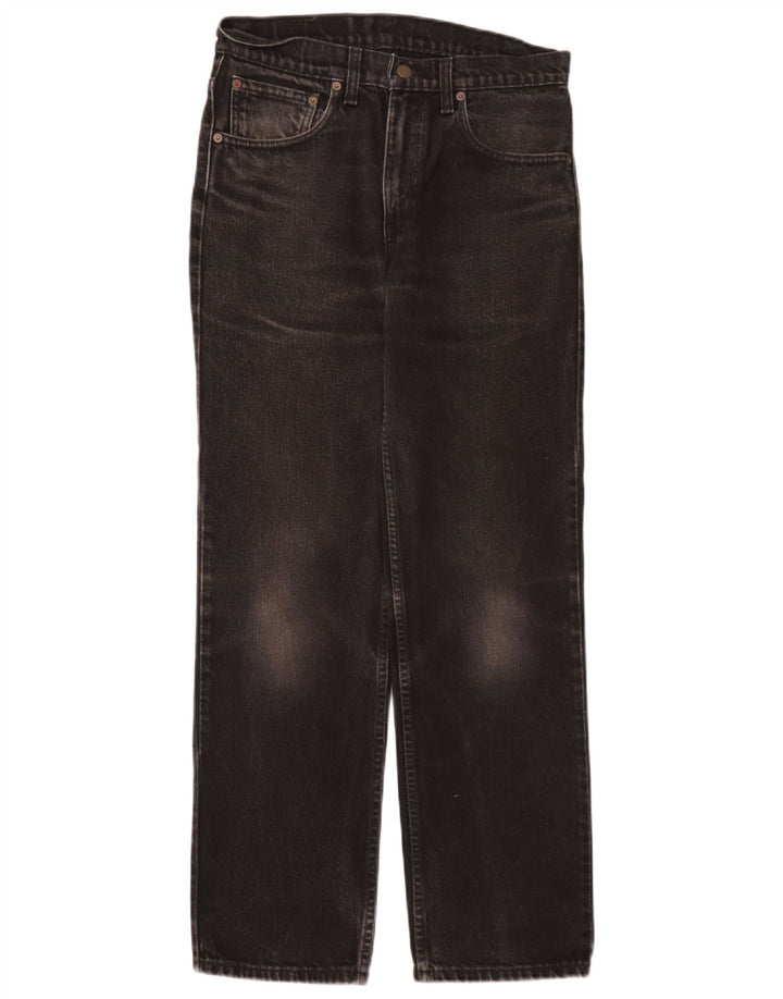 Levi's Herren 516 Straight Jeans W32 L30 Schwarze Baumwolle