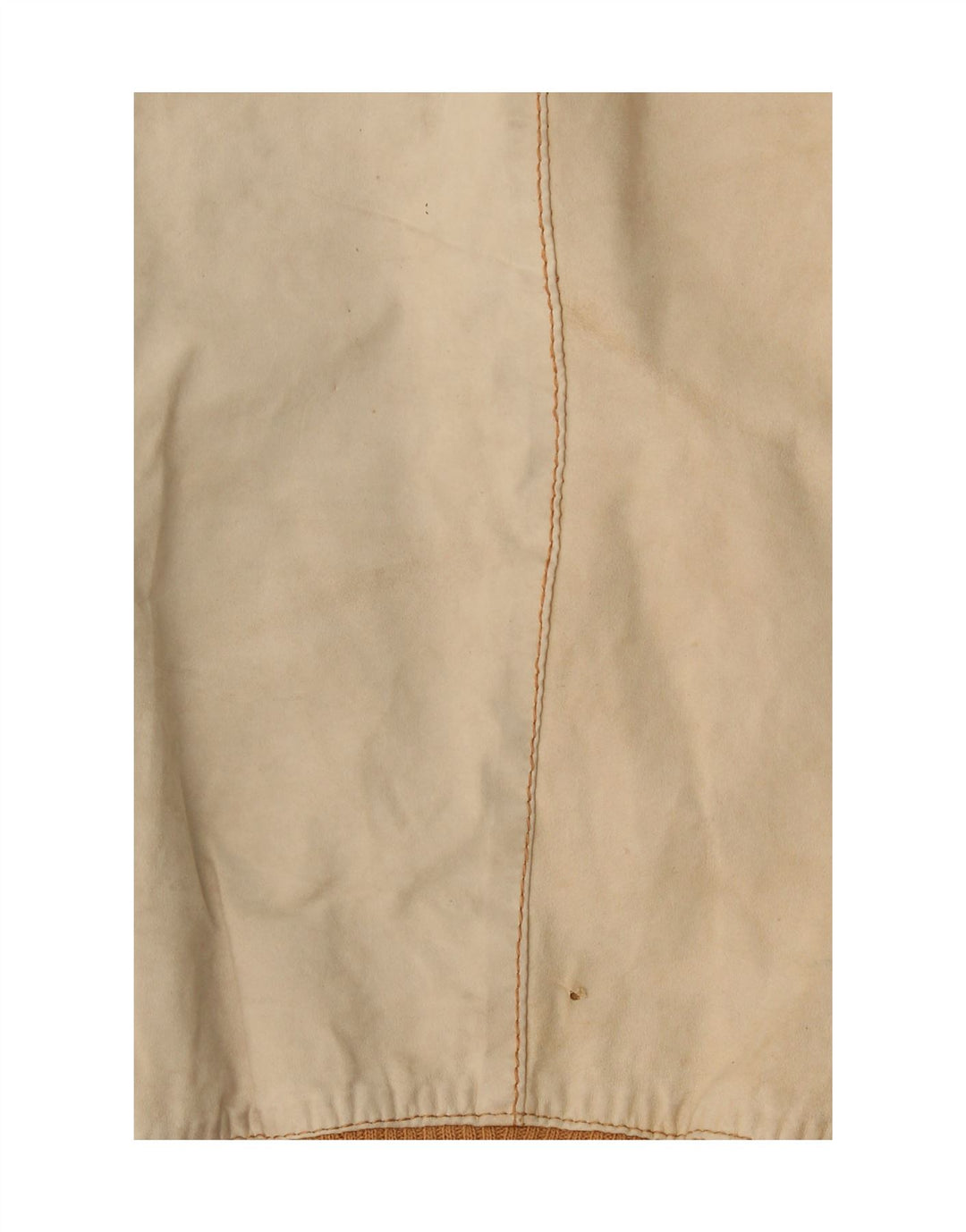 Vintage Damen Bomber Lederjacke UK 14 Medium Beige